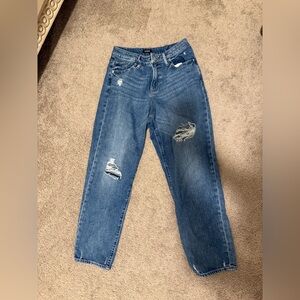 Express boyfriend mid rise Blue Denim Jeans